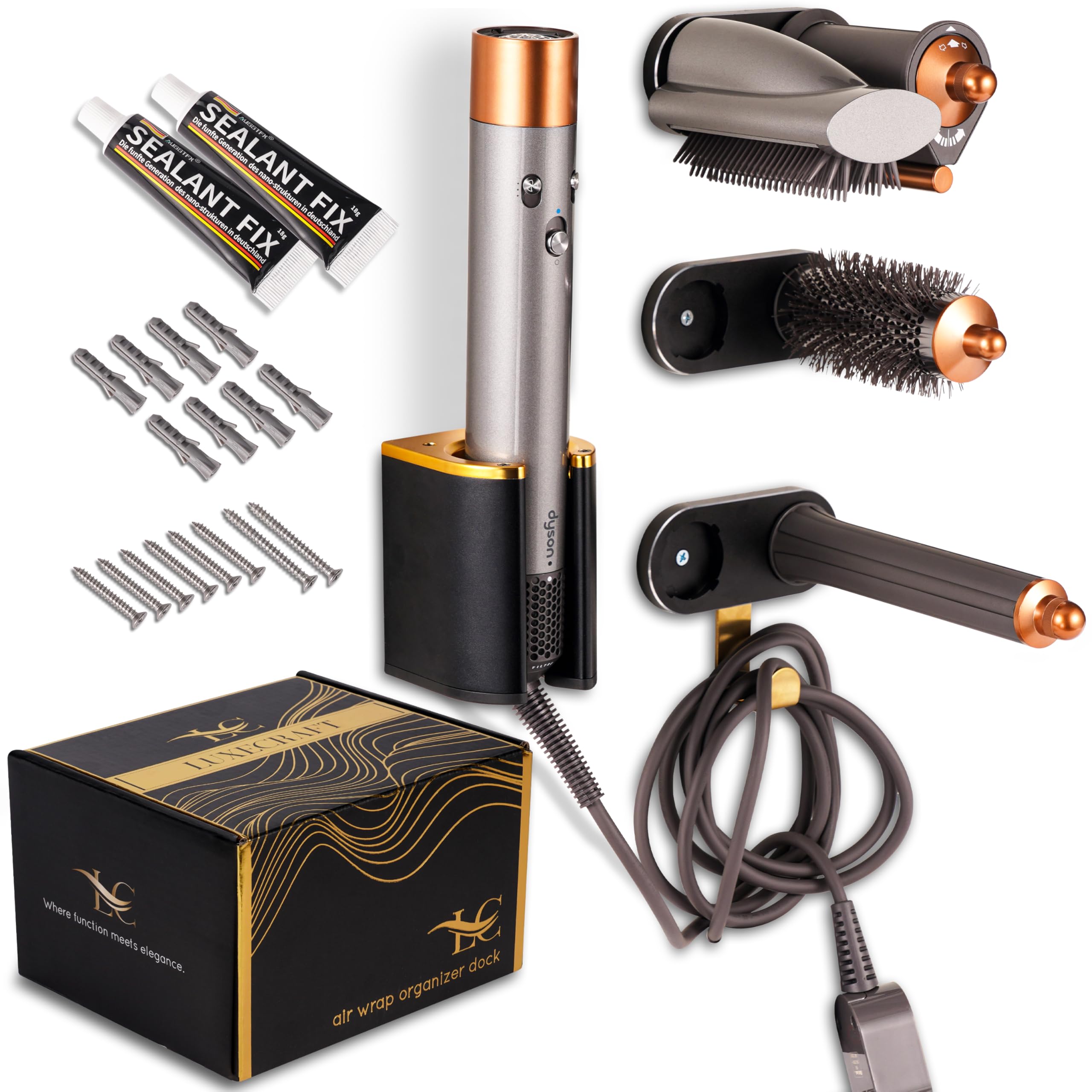 Amazon.com: Create-ables Luxecraft for Dyson Airwrap Holder Wall